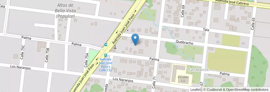 Mapa de ubicacion de Manzana 195 en Argentinië, Misiones, Departamento Capital, Municipio De Posadas, Posadas.