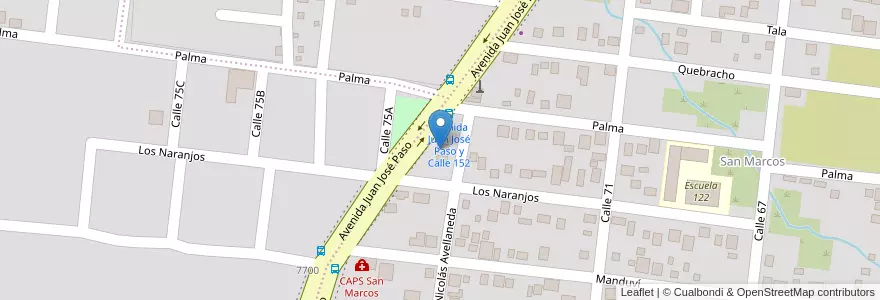 Mapa de ubicacion de Manzana 197 en 阿根廷, Misiones, Departamento Capital, Municipio De Posadas, Posadas.