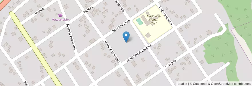 Mapa de ubicacion de Manzana 199 en الأرجنتين, Misiones, Departamento San Pedro, Municipio De San Pedro, San Pedro.