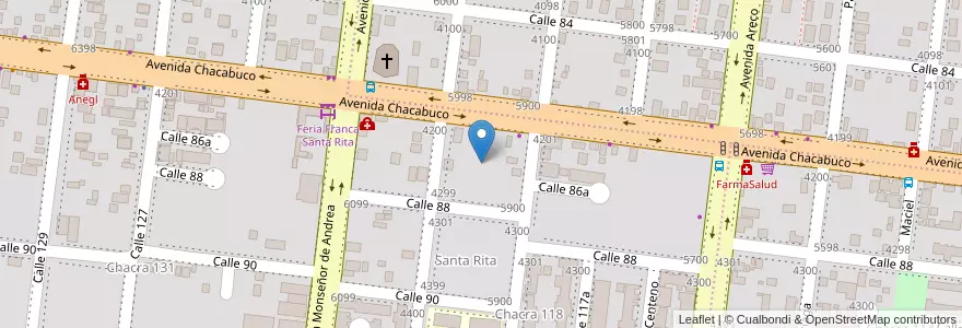 Mapa de ubicacion de Manzana 2 en 아르헨티나, Misiones, Departamento Capital, Municipio De Posadas, Posadas.