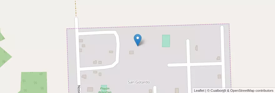 Mapa de ubicacion de Manzana 2 en Argentinië, Misiones, Departamento Libertador General San Martín, Municipio De Capioví, San Gotardo.
