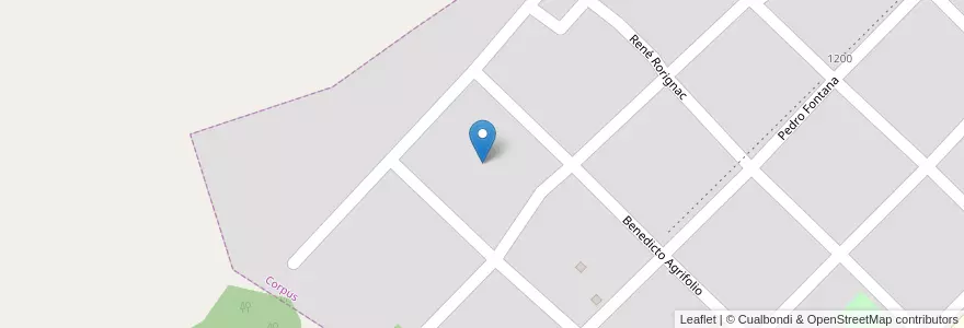Mapa de ubicacion de Manzana 2 en アルゼンチン, ミシオネス州, Departamento San Ignacio, Municipio De Corpus Christi.