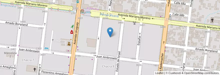 Mapa de ubicacion de Manzana 2 en Argentina, Misiones, Departamento Capital, Municipio De Posadas, Posadas.