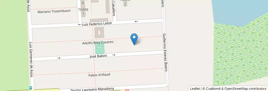 Mapa de ubicacion de Manzana 2 en アルゼンチン, サンタフェ州, Departamento La Capital, Santa Fe Capital.