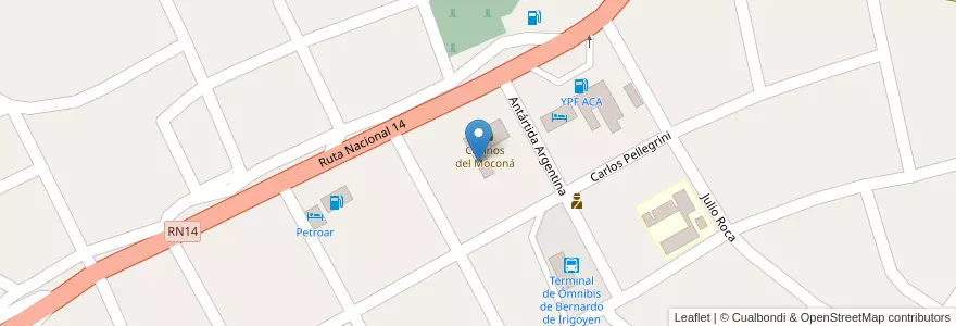 Mapa de ubicacion de Manzana 20 en Аргентина, Misiones, Departamento General Manuel Belgrano, Municipio De Bernardo De Irigoyen.
