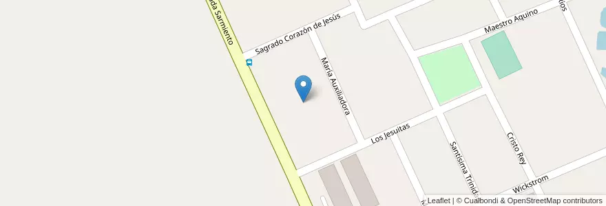 Mapa de ubicacion de Manzana 20 en アルゼンチン, ミシオネス州, Departamento Oberá.