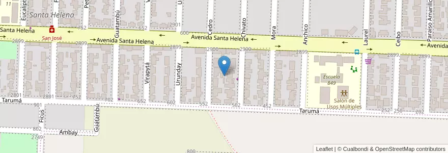 Mapa de ubicacion de Manzana 20 en アルゼンチン, ミシオネス州, Departamento Capital, Municipio De Garupá.