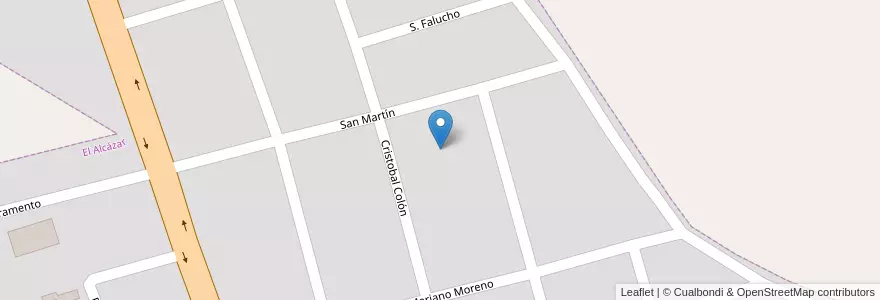 Mapa de ubicacion de Manzana 21 en アルゼンチン, ミシオネス州, Departamento Libertador General San Martín, Municipio De El Alcázar, El Alcázar.