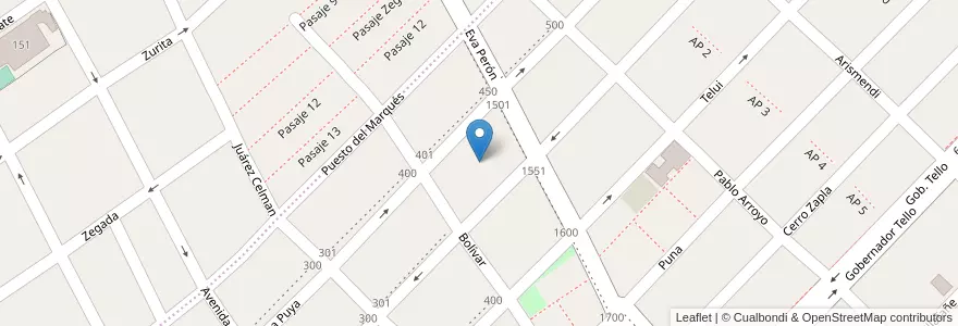 Mapa de ubicacion de Manzana 21 en Argentina, Jujuy, Departamento Doctor Manuel Belgrano, Municipio De San Salvador De Jujuy.