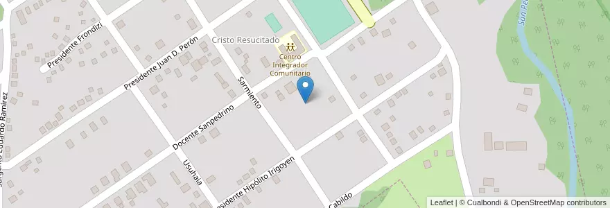 Mapa de ubicacion de Manzana 214 en アルゼンチン, ミシオネス州, Departamento San Pedro, Municipio De San Pedro, San Pedro.