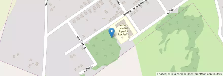 Mapa de ubicacion de Manzana 219 en アルゼンチン, ミシオネス州, Departamento San Pedro, Municipio De San Pedro, San Pedro.