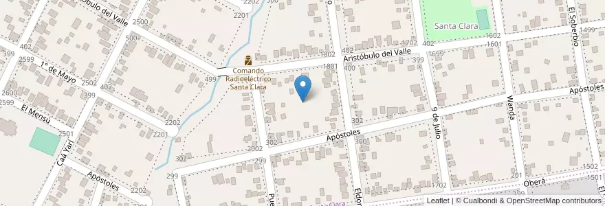 Mapa de ubicacion de Manzana 22 en Argentine, Misiones, Departamento Capital, Municipio De Garupá.
