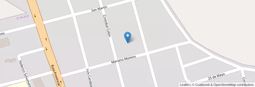 Mapa de ubicacion de Manzana 22 en アルゼンチン, ミシオネス州, Departamento Libertador General San Martín, Municipio De El Alcázar, El Alcázar.