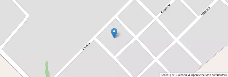 Mapa de ubicacion de Manzana 221 en アルゼンチン, ミシオネス州, Departamento Apóstoles, Municipio De Azara, Azara.