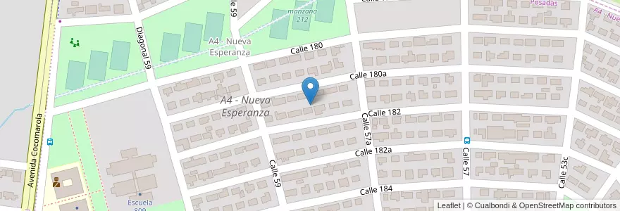 Mapa de ubicacion de Manzana 223 en アルゼンチン, ミシオネス州, Departamento Capital, Municipio De Posadas.