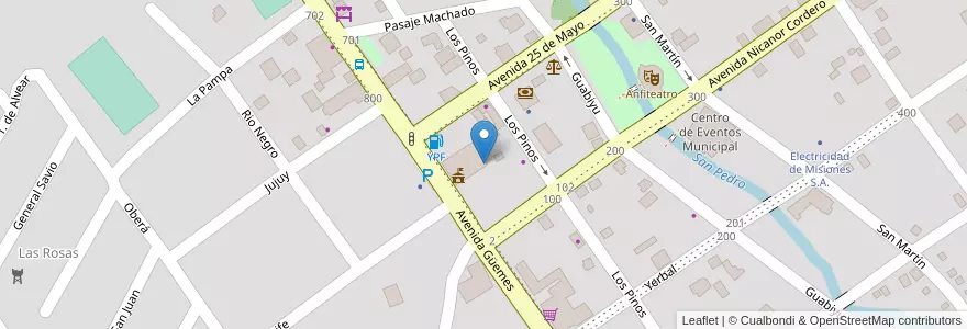 Mapa de ubicacion de Manzana 24 en Argentinien, Misiones, Departamento San Pedro, Municipio De San Pedro, San Pedro.