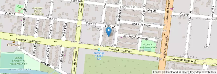 Mapa de ubicacion de Manzana 24 en Argentina, Misiones, Departamento Capital, Municipio De Posadas, Posadas.
