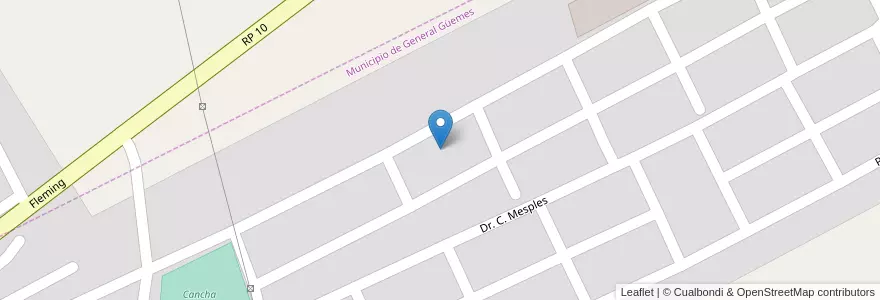 Mapa de ubicacion de Manzana 24 C en 아르헨티나, Salta, General Güemes, Municipio De General Güemes.