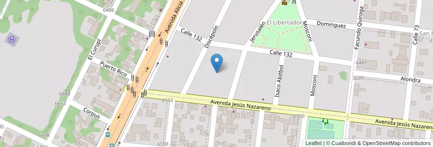 Mapa de ubicacion de Manzana 247 en アルゼンチン, ミシオネス州, Departamento Capital, Municipio De Posadas, Posadas.