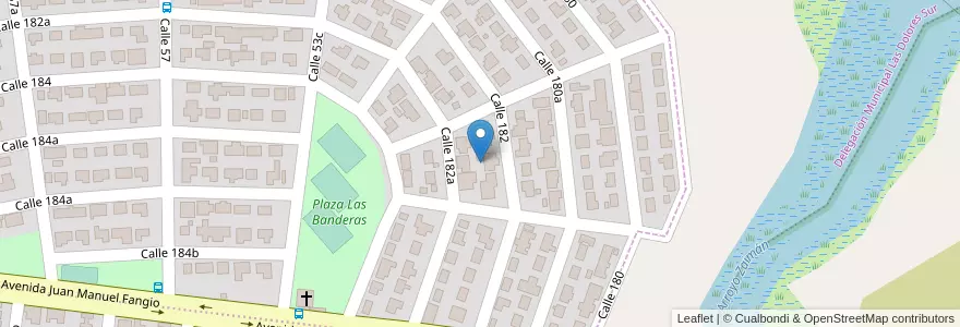 Mapa de ubicacion de Manzana 258 en アルゼンチン, ミシオネス州, Departamento Capital, Municipio De Posadas.