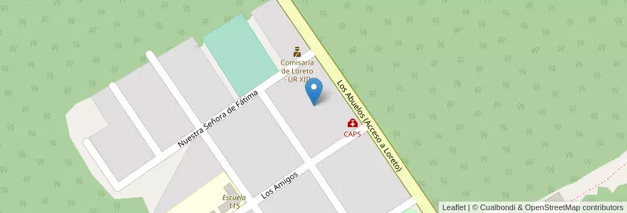 Mapa de ubicacion de Manzana 27 en Arjantin, Misiones, Departamento Candelaria, Municipio De Loreto.