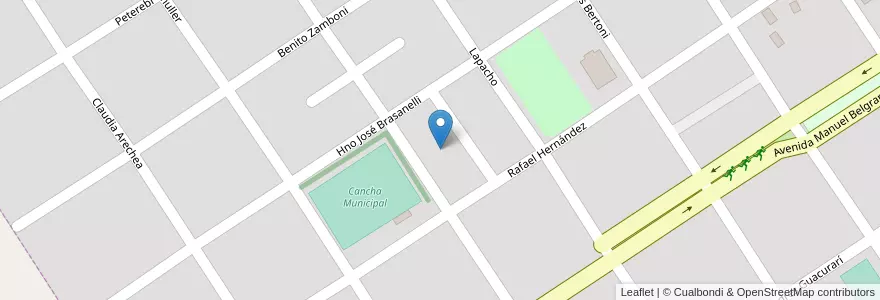 Mapa de ubicacion de Manzana 276 en Arjantin, Misiones, Departamento Candelaria, Municipio De Santa Ana, Santa Ana.