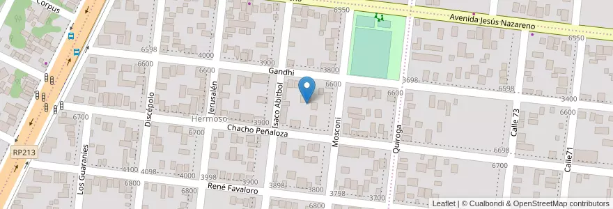 Mapa de ubicacion de Manzana 28 en 阿根廷, Misiones, Departamento Capital, Municipio De Posadas, Posadas.