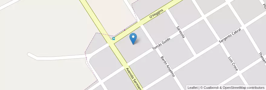 Mapa de ubicacion de Manzana 28 en アルゼンチン, ミシオネス州, Departamento Leandro N. Alem, Municipio De Cerro Azul, Cerro Azul.