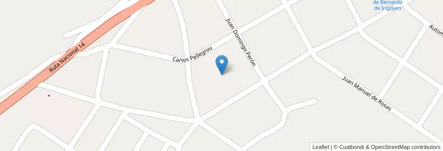 Mapa de ubicacion de Manzana 29 en アルゼンチン, ミシオネス州, Departamento General Manuel Belgrano, Municipio De Bernardo De Irigoyen.