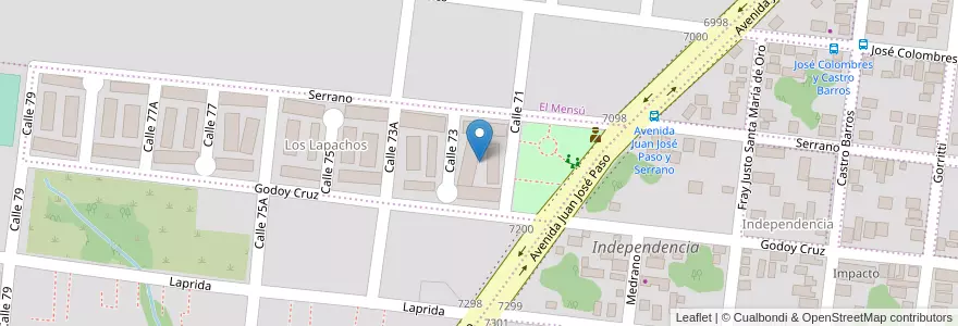Mapa de ubicacion de Manzana 296 en アルゼンチン, ミシオネス州, Departamento Capital, Municipio De Posadas, Posadas.