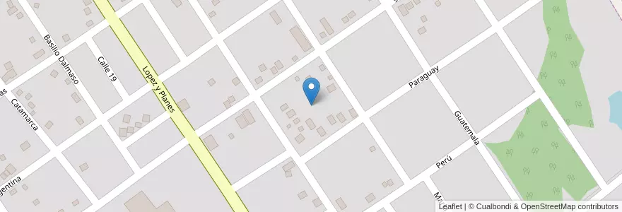 Mapa de ubicacion de Manzana 2A en الأرجنتين, Misiones, Departamento San Pedro, Municipio De San Pedro, San Pedro.