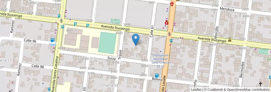 Mapa de ubicacion de Manzana 3 en Argentina, Misiones, Departamento Capital, Municipio De Posadas, Posadas.