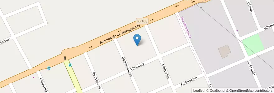 Mapa de ubicacion de Manzana 3 en الأرجنتين, Misiones, Departamento Oberá.