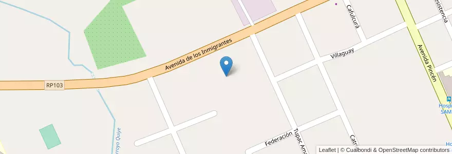 Mapa de ubicacion de Manzana 3 en 아르헨티나, Misiones, Departamento Oberá.