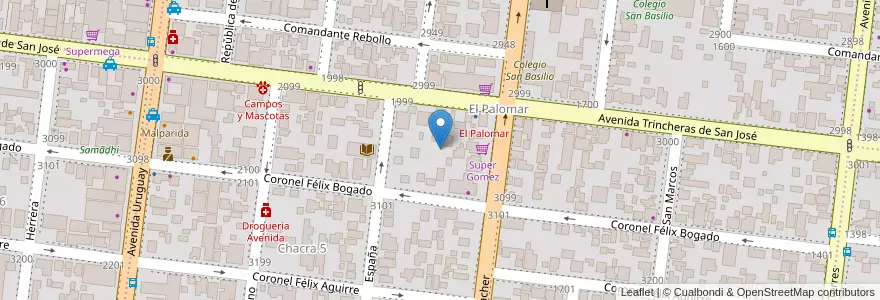 Mapa de ubicacion de Manzana 3 en 阿根廷, Misiones, Departamento Capital, Municipio De Posadas, Posadas.