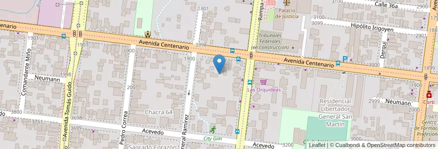 Mapa de ubicacion de Manzana 3 en Argentina, Misiones, Departamento Capital, Municipio De Posadas, Posadas.