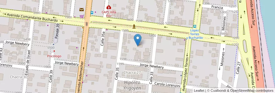 Mapa de ubicacion de Manzana 3 en アルゼンチン, ミシオネス州, Departamento Capital, Municipio De Posadas.