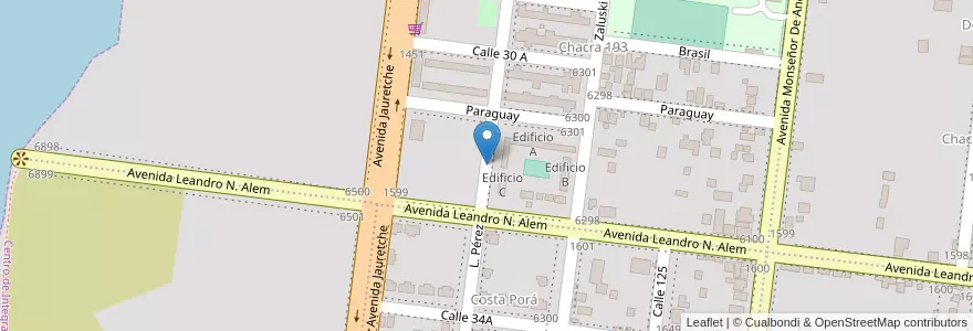 Mapa de ubicacion de Manzana 3 en 아르헨티나, Misiones, Departamento Capital, Municipio De Posadas.