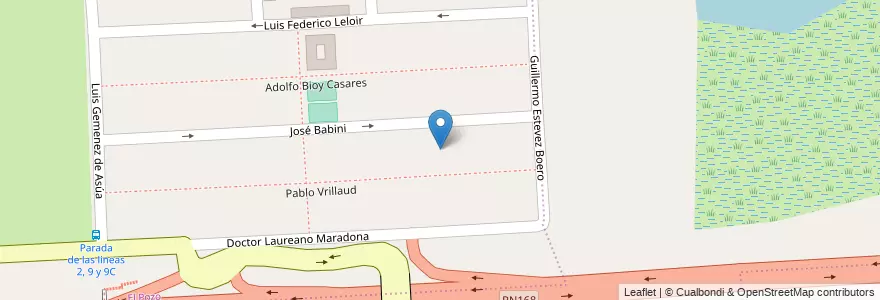 Mapa de ubicacion de Manzana 3 en Arjantin, Santa Fe, Departamento La Capital, Santa Fe Capital.
