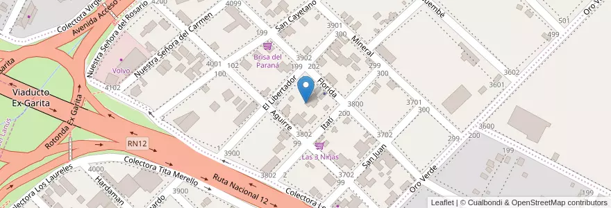 Mapa de ubicacion de Manzana 31 en الأرجنتين, Misiones, Departamento Capital, Municipio De Garupá.