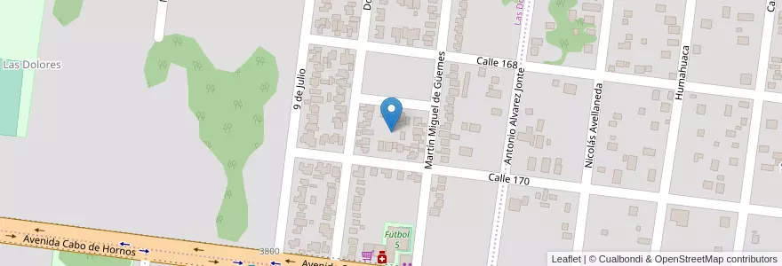 Mapa de ubicacion de Manzana 311 en アルゼンチン, ミシオネス州, Departamento Capital, Municipio De Posadas, Posadas.