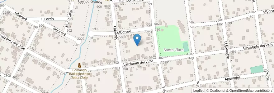 Mapa de ubicacion de Manzana 32 en アルゼンチン, ミシオネス州, Departamento Capital, Municipio De Garupá.