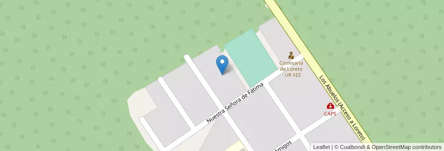 Mapa de ubicacion de Manzana 32 en Arjantin, Misiones, Departamento Candelaria, Municipio De Loreto.