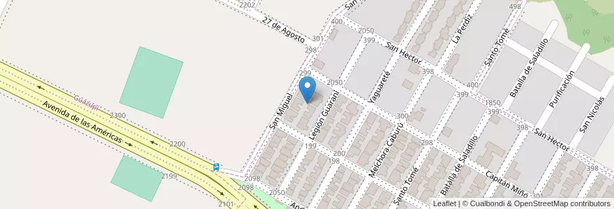 Mapa de ubicacion de Manzana 325 en アルゼンチン, ミシオネス州, Departamento Capital, Municipio De Garupá, Garupá.