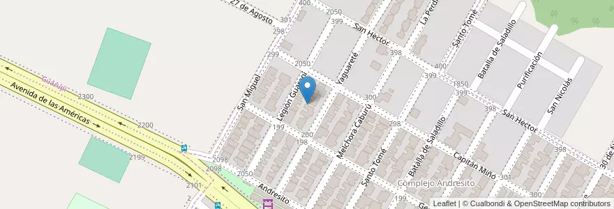 Mapa de ubicacion de Manzana 326 en アルゼンチン, ミシオネス州, Departamento Capital, Municipio De Garupá, Garupá.