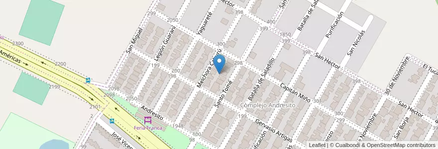 Mapa de ubicacion de Manzana 328 en アルゼンチン, ミシオネス州, Departamento Capital, Municipio De Garupá, Garupá.