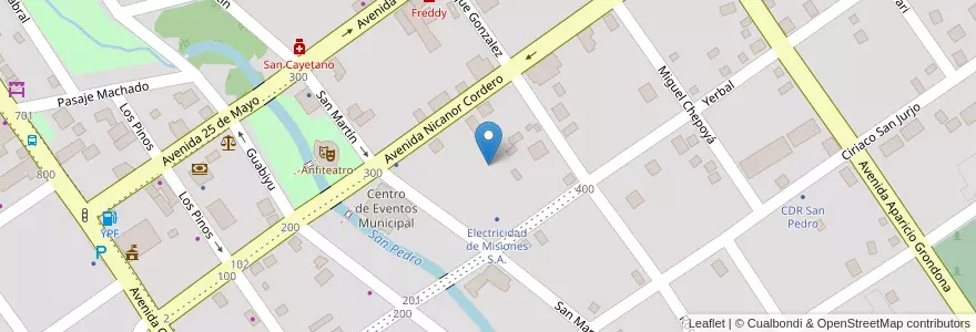 Mapa de ubicacion de Manzana 33 en アルゼンチン, ミシオネス州, Departamento San Pedro, Municipio De San Pedro, San Pedro.