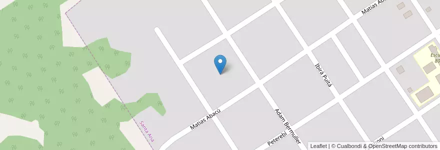 Mapa de ubicacion de Manzana 34 en Argentina, Misiones, Departamento Candelaria, Municipio De Santa Ana, Santa Ana.