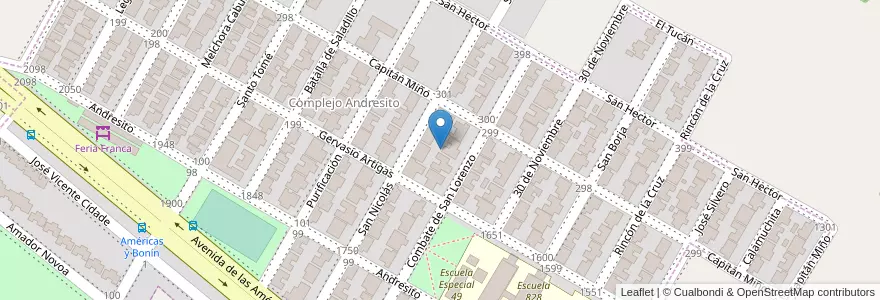 Mapa de ubicacion de Manzana 345 en 아르헨티나, Misiones, Departamento Capital, Municipio De Garupá, Garupá.