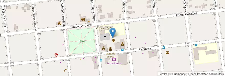 Mapa de ubicacion de Manzana 36 en 阿根廷, Misiones, Departamento Concepción, Municipio De Concepción De La Sierra, Concepción De La Sierra.